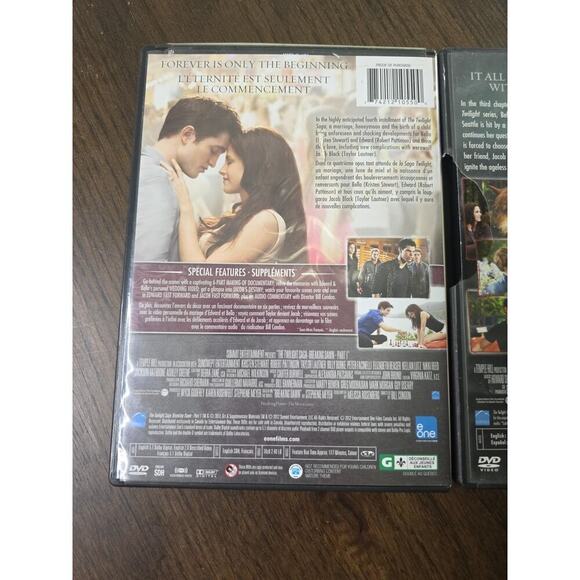 2 DVD Special Edition Sets: The Twilight Saga - Breaking Dawn Part 1, Eclipse - Picture 7 of 16